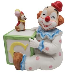 Clown Ceramic Music Box & Light - George Good - Made in Japan
